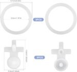 3pcs Replacement Leak Stopper with 3pcs Sealing O-Ring for Thermos Funtainer 16 Oz Stainless Steel Vacuum Insulated Bottle, Durable Silicone Gasket & Lid Plug Set (Transparent) - Image 3