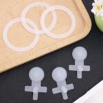 3pcs Replacement Leak Stopper with 3pcs Sealing O-Ring for Thermos Funtainer 16 Oz Stainless Steel Vacuum Insulated Bottle, Durable Silicone Gasket & Lid Plug Set (Transparent) - Image 4