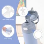 3pcs Replacement Leak Stopper with 3pcs Sealing O-Ring for Thermos Funtainer 16 Oz Stainless Steel Vacuum Insulated Bottle, Durable Silicone Gasket & Lid Plug Set (Transparent) - Image 5