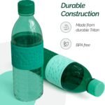 Copco Hydra 16.9oz Water Bottle, Set of 2 - Non-Slip Sleeve & BPA-Free Tritan Plastic - Dishwasher Safe, Reusable To Go Bottle - Leak-Proof, Spill-Proof, Portable Water Bottle (Green & Hunter Green) - Image 4