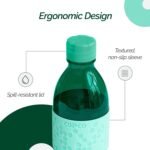 Copco Hydra 16.9oz Water Bottle, Set of 2 - Non-Slip Sleeve & BPA-Free Tritan Plastic - Dishwasher Safe, Reusable To Go Bottle - Leak-Proof, Spill-Proof, Portable Water Bottle (Green & Hunter Green) - Image 6