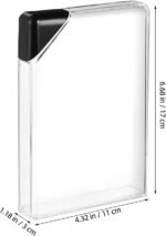 BESPORTBLE 2pcs Flat Travel Water Bottles Portable Leakproof Clear Sports Bottle Lightweight Plastic Flask for Camping Fitness Outdoor Use and Purse - Image 6