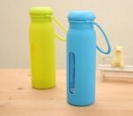 17 Oz Sport Glass Water Bottle with Silicone Sleeve Eco Friendly - Pure Tasting - Buy a Bottle, Donate to H2O for Life (Magenta) - Image 4