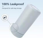 Simcat 9 oz Small Stainless Steel Vacuum Insulated Water Bottle with Silicone Handle and Leakproof Lid, Cold and Hot Drinks, for Travel, Gym, Camping and Hiking (Cyan) - Image 4