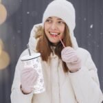 Whaline Christmas Tumbler with Lid Straw Travel Tumbler Stainless Steel Winter Snowflake Coffee Mug Cup for Women Friend Xmas Holiday Birthday Party Gift - Image 7