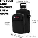 NATURE PIONEOR Water Bottle Holder with Adjustable Strap - Half/One Gallon (64/128oz) Insulated Water Bottle Sling Carrier with Phone Pocket & Paracord Handle, Outdoor Camping, Hiking, Gym - Image 4