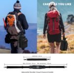 NATURE PIONEOR Water Bottle Holder with Adjustable Strap - Half/One Gallon (64/128oz) Insulated Water Bottle Sling Carrier with Phone Pocket & Paracord Handle, Outdoor Camping, Hiking, Gym - Image 5