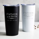 Lifetime Creations Engraved Personalized Father of the Groom Tumbler (Matte Black) 20 oz - Stainless Steel Coffee Travel Mug, Father of the Groom Gift - Image 5
