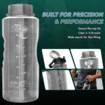 Barbottle, Gym Water Bottle with Measurement Scale, 1-5 lb Water Weight Capacity, Wide Mouth Flip Top Lid with Carry Loop, Forearm Roller 2.0 Compatible - Image 3