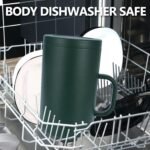 Insulated Water Bottle 128 oz with 2-in-1 Straw Lids & Handle,1 Gallon Water Bottle Flask Jug with Paracord Handle Leak Proof Large Big Water Bottle for Hiking,Sports,Camping,Long Drive,Fishing - Image 4