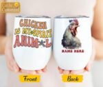 Adorable Chicken Lover Tumbler for Coworkers and Friends Customized Name Tumbler Personalized With Lid Engraved 12oz with Lid - Image 3