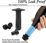 24 Pieces Wine Saver Vacuum Pump Set with Reusable Bottle Stoppers, Practical Wine Preserver & Leak-Proof Sealer to Keep Wine Fresh for Home Kitchen Bar Party Use - Image 4