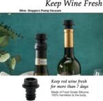 24 Pieces Wine Saver Vacuum Pump Set with Reusable Bottle Stoppers, Practical Wine Preserver & Leak-Proof Sealer to Keep Wine Fresh for Home Kitchen Bar Party Use - Image 5