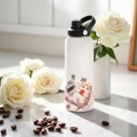 Cats Water Bottle 32oz, Cat Lover Gifts Travel Stainless Steel Tumbler, Keeps Drinks Cold & Hot, Double Wall Vacuum Insulated Coffee Cup, Christmas Birthday Cat Themed Gift for Cats Lover Women - Image 3