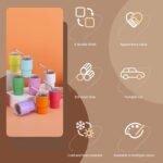 3oz Mini Tumbler Shot Glass with Straw and Lid, Stainless Steel Car Cup Colorful Coffee Cup Cute for Wedding Party Whiskey Cocktail Bar Outdoor Camping Travel (Light Purple) - Image 5