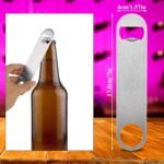 QTLCOHD 20 Pack 7 Inch Flat Bottle Opener, Stainless Steel Bottle Openers Bulk Silver Beer Bottle Opener Bartender for Kitchen Bar or Restaurant - Image 3