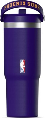 Hydrapeak x NBA Officially Licensed Phoenix Suns 32 oz Nomad Tumbler with Handle and Straw Lid, Leakproof Stainless Steel Water Bottle - Image 3