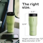 BOBBER 16 oz Stainless Steel Travel Mug Leak-Proof, Spill-Proof, Vacuum Insulated Coffee Tumbler for Car, Men Dishwasher Safe, Fits Car Cup Holder, Keeps Hot for 8 Hours (Green) - Image 5