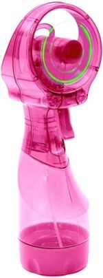 O2COOL LED Lights Deluxe Handheld Battery Powered Water Misting Fan (Dark Blue) - Image 3