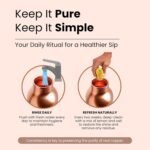 100% Pure Copper Water Bottle for Drinking – 30 oz (900 ml), Leak-Proof Ayurvedic Benefits Drinkware – Ombre Blue Finish, Eco-Friendly – Ideal for Yoga, Gym, Office, Travel - Image 7