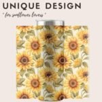 Onebttl Sunflower Gifts for Sunflower Lovers, 20oz Insulated Stainless Steel Tumblers with Lids and Straws, Perfect Gifts for Best Friend, Christmas, Birthday - Pattern - Image 3