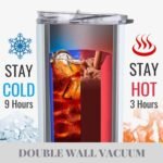 Onebttl Sunflower Gifts for Sunflower Lovers, 20oz Insulated Stainless Steel Tumblers with Lids and Straws, Perfect Gifts for Best Friend, Christmas, Birthday - Pattern - Image 4