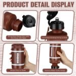 12 Pack 20 oz Football Water Bottle Bulk with Stickers & Lanyards Reusable Sports Squeeze Bottles for Party Favor Players Lovers Team Gifts - Image 5