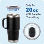 20 oz Stronghold Replacement Lid - STRICTLY for YETI Rambler 20 oz Travel Mugs - Leak - Proof, Durable, Straw - Friendly (1 - Pack) ﻿ - Image 3