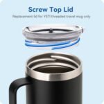 20 oz Stronghold Replacement Lid - STRICTLY for YETI Rambler 20 oz Travel Mugs - Leak - Proof, Durable, Straw - Friendly (1 - Pack) ﻿ - Image 4