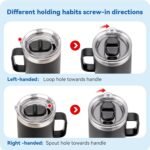 20 oz Stronghold Replacement Lid - STRICTLY for YETI Rambler 20 oz Travel Mugs - Leak - Proof, Durable, Straw - Friendly (1 - Pack) ﻿ - Image 5