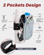 Gym Water with Phone Holder & Wallet, Water Bottle Caddy Versatile Sleeve Bag for Running Sports & Daily Use - Image 3