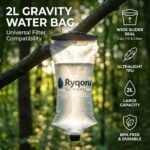 2L Collapsible Water Bag, 28mm Thread TPU Hydration Canteen Compatible with Sawyer Squeeze, BPA Free Leak‑Resistant Water Bladder for Camping and Hiking - Image 3