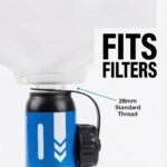 2L Collapsible Water Bag, 28mm Thread TPU Hydration Canteen Compatible with Sawyer Squeeze, BPA Free Leak‑Resistant Water Bladder for Camping and Hiking - Image 4