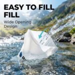 2L Collapsible Water Bag, 28mm Thread TPU Hydration Canteen Compatible with Sawyer Squeeze, BPA Free Leak‑Resistant Water Bladder for Camping and Hiking - Image 5