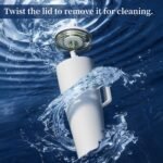 Leak proof No Spill Insulated Water Bottle 40 Oz Leakproof Tumbler Cup with Handle and Flip Straw （Dune） - Image 5