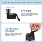 Volhoply 16 OZ Kids Water Bottle Bulk 8 Pack,Insulated Sports Bottles with Straw Lid,Stainless Steel Bottle with Handle Keep Cold & Hot,Double Wall Vacuum Tumbler Cups for School(Assorted, 8) - Image 4