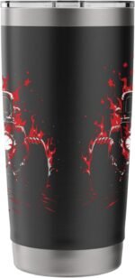 Lowered 32 Coupe Deuce American Flag Star Custom Hot Rod Stainless Steel Insulated Tumbler - Image 3