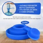 5 Gallon Water Jug Cap Matches Water Bottle Dispenser Reusable Water Bottle Cap Strong Sealing no Spill Top Lid Cover 55mm Bottles for Outdoor & Kitchen 4 Pcs - Image 4
