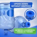5 Gallon Water Jug Cap Matches Water Bottle Dispenser Reusable Water Bottle Cap Strong Sealing no Spill Top Lid Cover 55mm Bottles for Outdoor & Kitchen 4 Pcs - Image 5