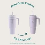 REDUCE 50 oz Stainless Steel Tumbler with Handle - Dual-Wall Vacuum Insulated Travel Mug, Sweat-Proof Lid & Reusable Straw - Keeps Drinks Cold for 24 Hrs, Fits Cupholders, Dishwasher Safe - Dark Web - Image 3