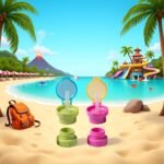 2Pcs Green and Pink Water Bottle Straw Caps, Cute Spill Proof Water Bottle Straw Caps Replacement, Portable Juice Water Bottle Cap with Straw for Boys Girls,Easy to Use Bottle-Feeding - Image 4