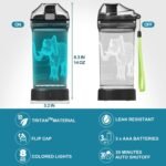 YuanDian Elephant Gift, Light Up Kids Animal Water Bottle - 14 OZ 400ml Tritan BPA Free - Cool Drink Bottles Gift for School Kids Boy Girl Child Men - Image 7