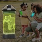YuanDian Elephant Gift, Light Up Kids Animal Water Bottle - 14 OZ 400ml Tritan BPA Free - Cool Drink Bottles Gift for School Kids Boy Girl Child Men - Image 9