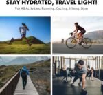 AONIJIE 8 oz Running Water Bottle with Clip, Small Leak-Proof Handheld Bottle with Silicone Spout for Runners, Walking & Cycling - Image 5