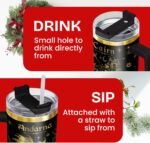 34HD Fantasy Dragon Rider Tumbler 40oz with Lid and Straw, Laser Engraved Adventure Stainless Vacuum Cup - Mythical Wing Inspired Birthday Bookish Gift for Fantasy Fans and Readers - Image 4