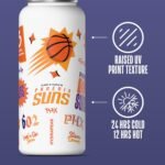 Hydrapeak x NBA Officially Licensed Phoenix Suns 32oz Active Water Bottle Chug Lid Stainless Steel Reusable Double Wall Celebrating The City Of Phoenix - Image 3