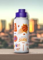 Hydrapeak x NBA Officially Licensed Phoenix Suns 32oz Active Water Bottle Chug Lid Stainless Steel Reusable Double Wall Celebrating The City Of Phoenix - Image 4