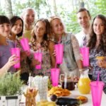 Hxezoc 16-Piece Reusable Cups with Lids and Straws, 24 oz Glitter Plastic Tumbler Iced Coffee Cups Travel Mugs for Smoothies, Juices, Beach, Bachelor Party (Hot Pink) - Image 10