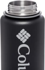 Columbia 32 fl oz Double-Wall Insulated Vacuum Bottle with Screw-On Top, Black - Image 3