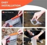 Upgrade Water Bag 2L Compatible with Sawyer Squeeze Water Filter, Durable TPU Material, BPA & PVC Free Squeeze Pouch, Collapsible Hydration Canteens for Camping Hiking Cycling (1 Pc) - Image 5